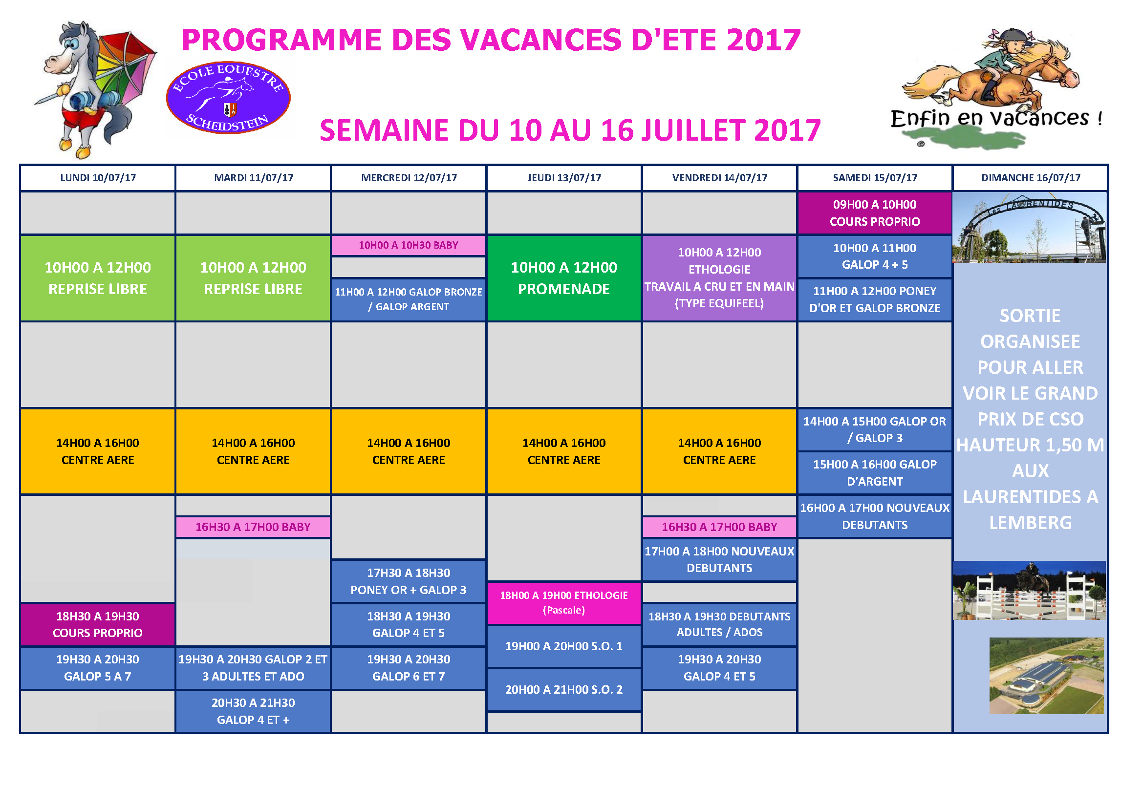 programme vacances ETE 2017 ECOLE EQUESTRE SCHEIDSTEIN STRASBOURG ILLKIRCH ESCHAU PLOBSHEIM_Page_1