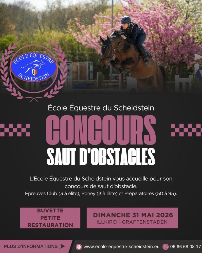 Concours de saut d&rsquo;obstacle – 31 mai 2026
